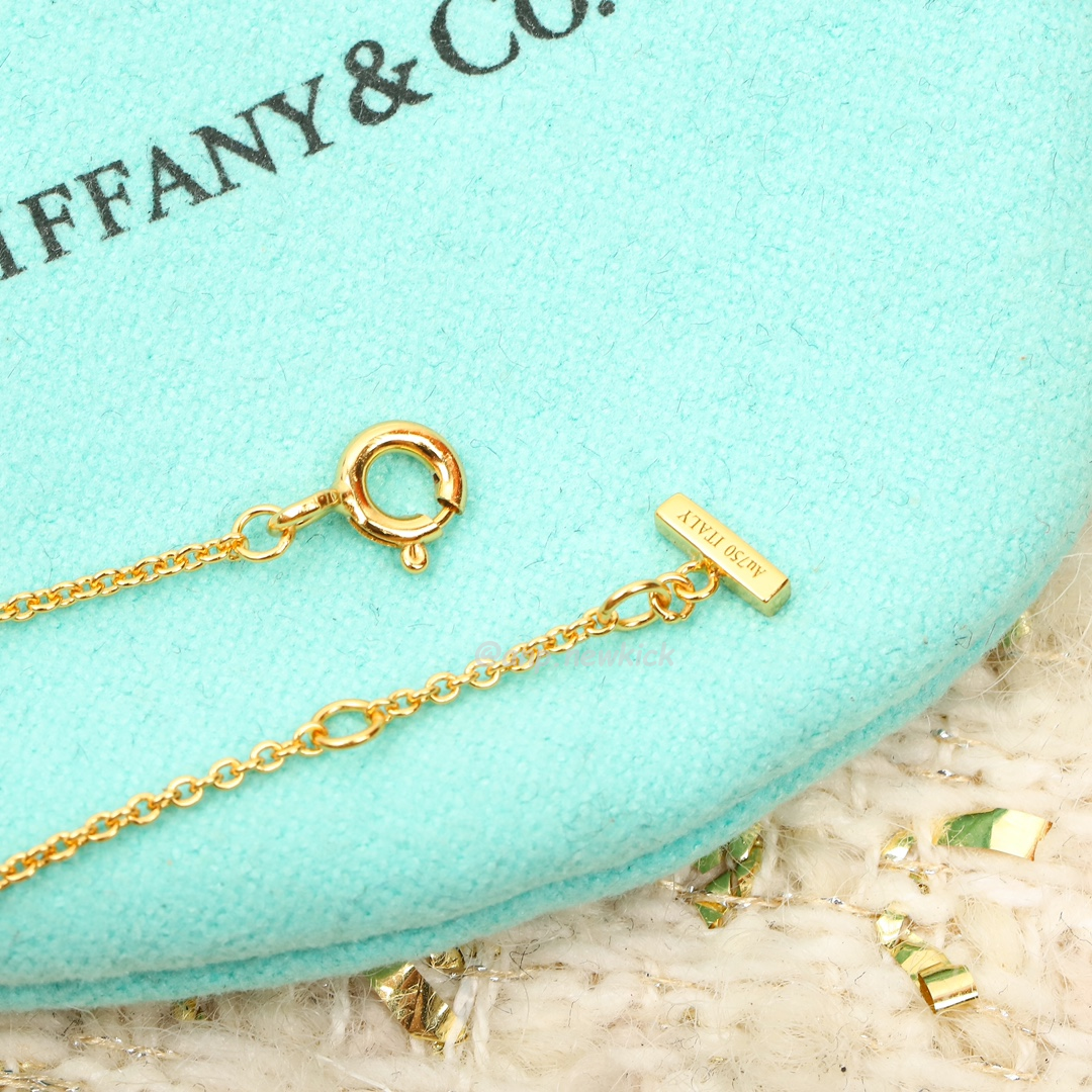 Tiffany T Gold Diamond And Turquoise Circle Pendant (4) - www.newkick.vip